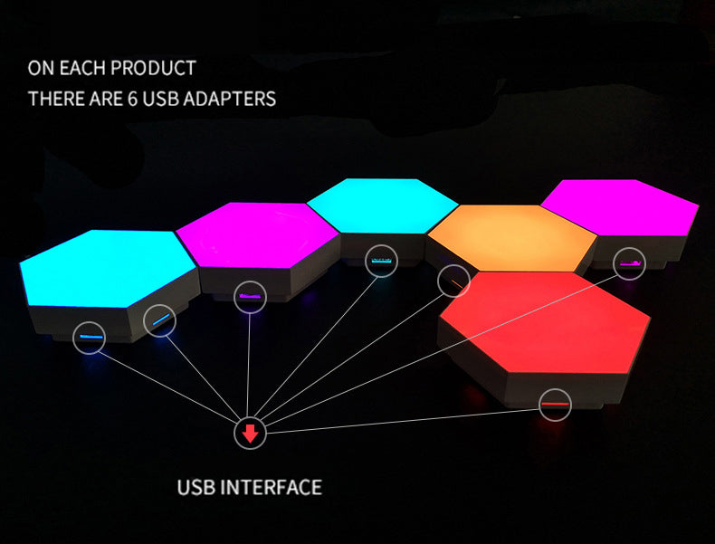Smart Hexagon LED Wall Lights