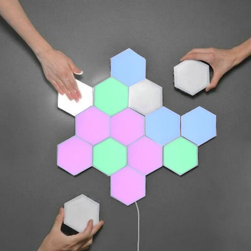 Smart Hexagon LED Wall Lights