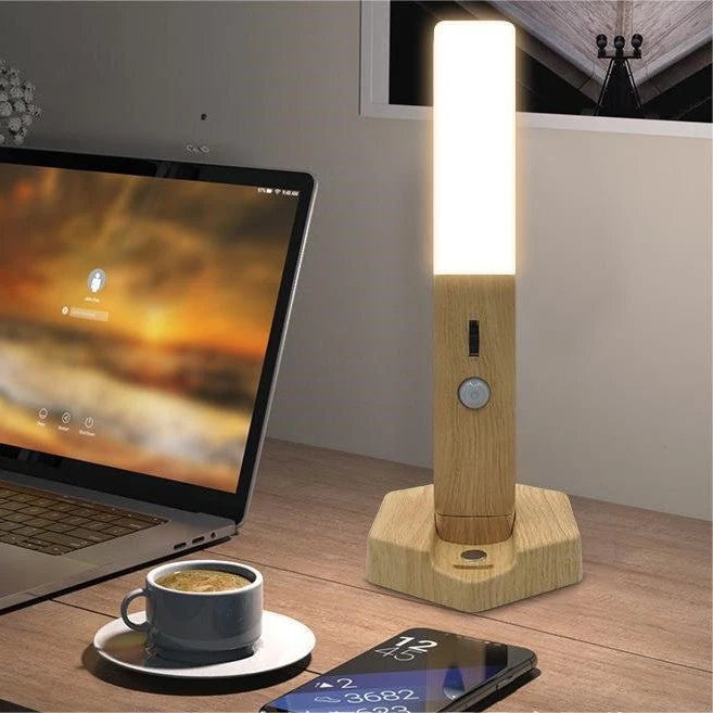 Wooden Smart Night Lamp